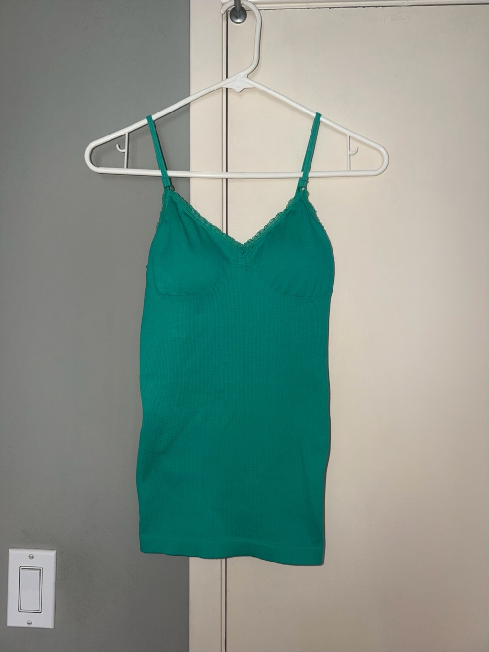 Grane Green/Teal Lace-Trim Camisole